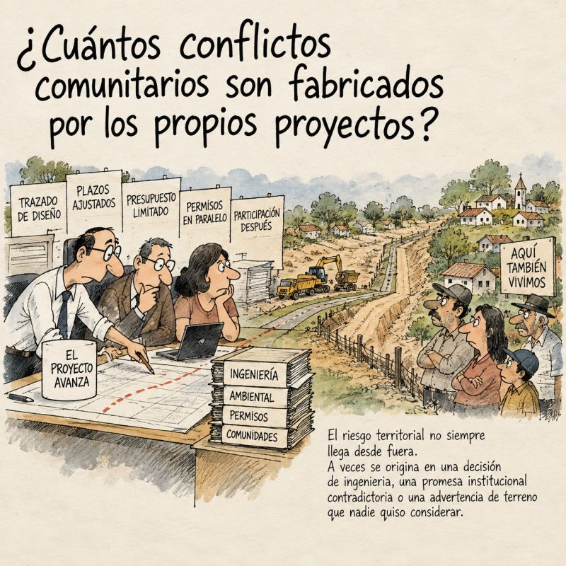 Reflexión sobre conflictos comunitarios y gestión de proyectos
